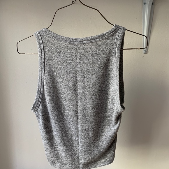 Aritzia Grey Crop Tank - Picture 3 of 3